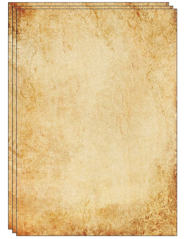 Amazon | 25 Sheets of Old Looking/Vintage Design Paper DIN